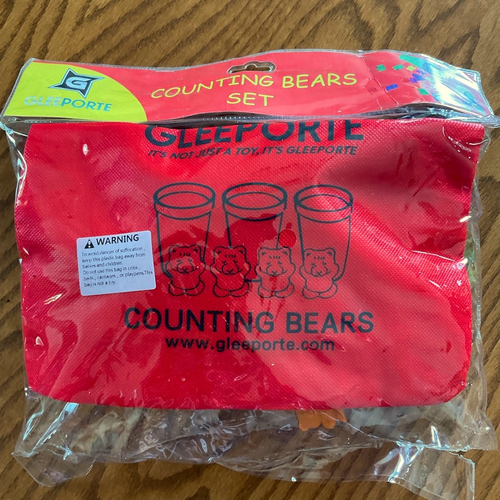 New Unopened Counting Bears Set, Ages 3+, Boy & Girls